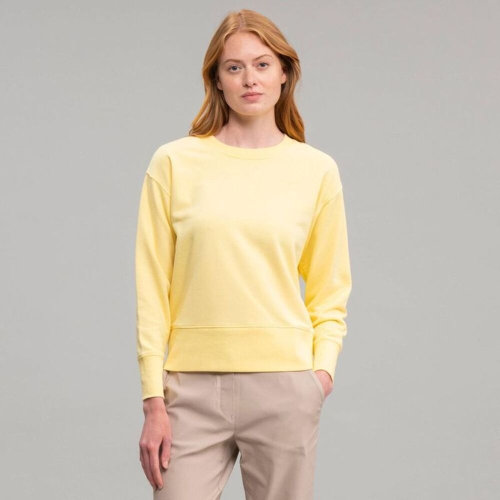 Richer Poorer Women's French Terry Cropped Crewneck Sweatshirt - Yellow M